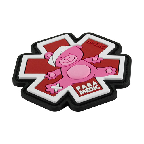 M-Tac - Paramedic Teddy Bear Patch - 3D PVC - White/Red - 51348343