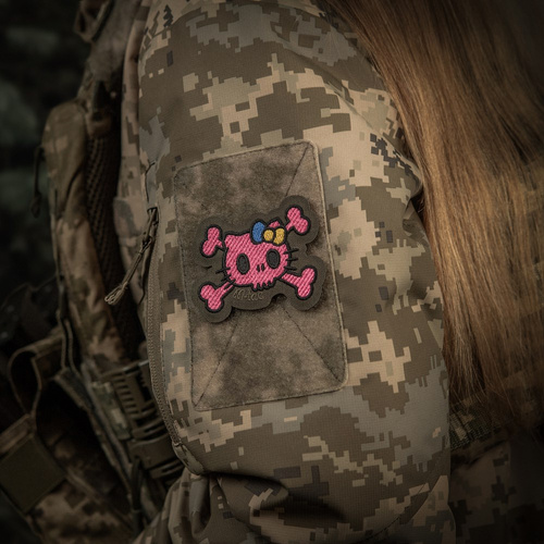 M-Tac - Kitty Pink Patch - Embroidery - Yellow and Blue Bow - Ranger Green - 51393023