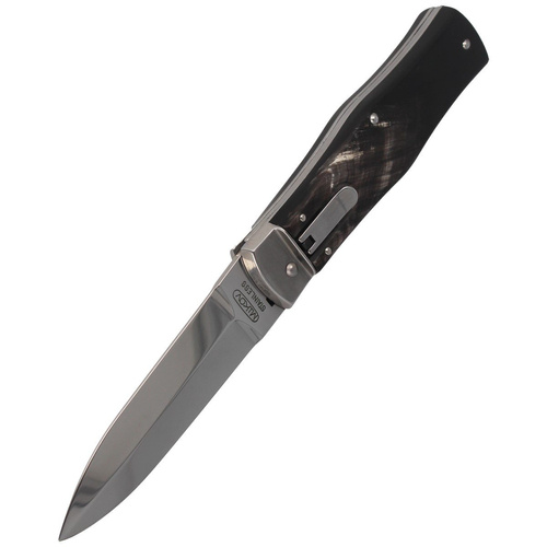 Mikov - Automatic spring knife Predator Buffalo Horn - 241-NR-1/KP