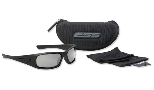 ESS - 5B - Black Frame Polarized Mirrored Gray Lenses - EE9006-03