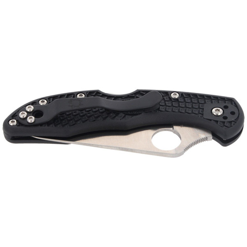 Spyderco - Delica® 4 FRN Flat Ground Black Knife - C11FPBK