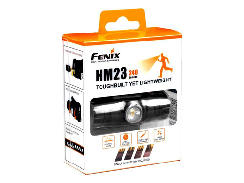 Fenix - LED Headlamp - 240 Lumens - AA - Black - HM23