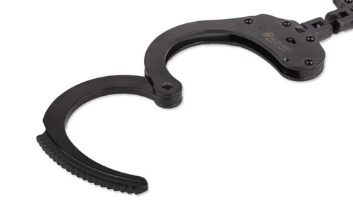 Alcyon - Steel handcuffs with loop - Double lock - Black - 5230-B
