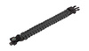 101 Inc. - Survival Bracelet with Flint, Whistle and Compass - 8" - Black - JYFPB04-BLK