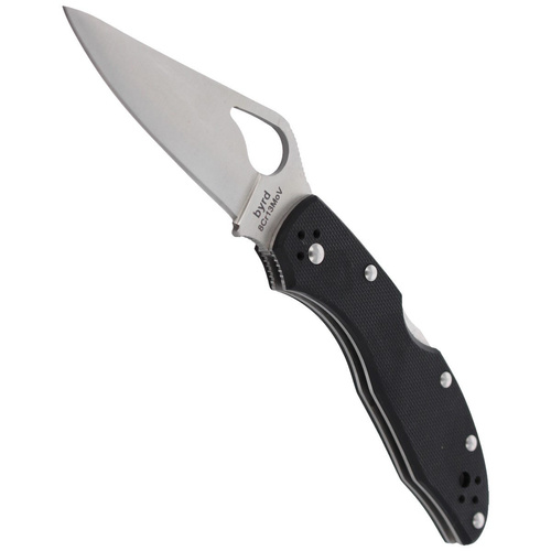 Spyderco - Byrd Meadowlark™ 2 G-10 Black Plain Folding Knife - BY04GP2