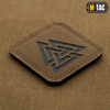 M-Tac - Laser cut Valknut square patch - Black / Coyote - 51162502