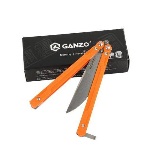 Ganzo - Balisong Firebird G766 Butterfly Knife - 440C - Orange - G766-OR