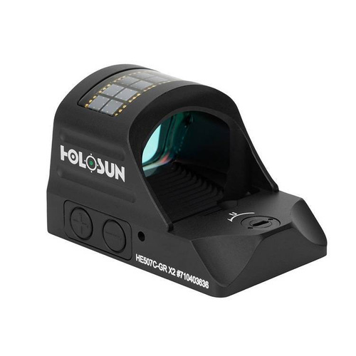 Holosun - HE507C-GR X2 Elite Micro Green Dot Sight with Picatinny rail mount 