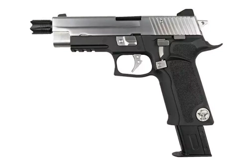 WE - ASG Pistol Replica P-Virus - Green Gas - Black/Silver - WET-02-006748