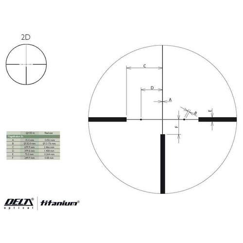 Delta Optical - Scope Titanium 2,5-15x50 HD 2D - DO-2448
