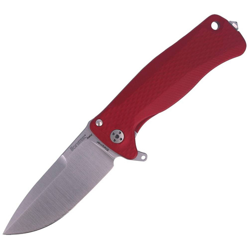 Lion Steel - Folding Knife SR22A - Aluminum Red / Satin Blade - Red - SR22A RS