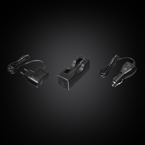 Mactronic - Tactical Handheld Flashlight Black EYE 650 - Black - L-MX532L-RC/SET3