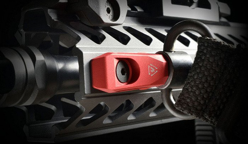 Strike Industries - Link Angled KeyMod / M-LOK QD Mount - Red - SI-LINK-AQD-RED