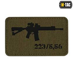 M-Tac - AR-15 223/5.56 Laser Cut Patch - Ranger Green/Black - 51111232