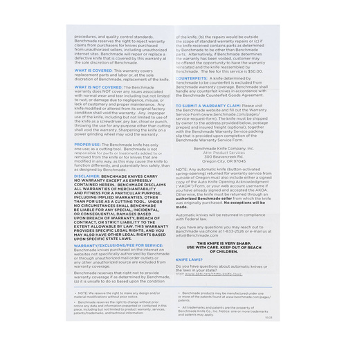 Benchmade - Folding Knife 15080BK-04 Crooked River - CPM MagnaCut - Black - 15080BK-04