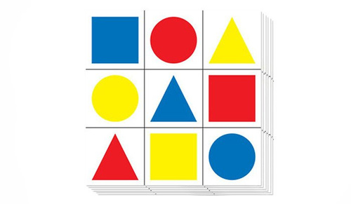 Geometrical Figures Target - 10 pcs