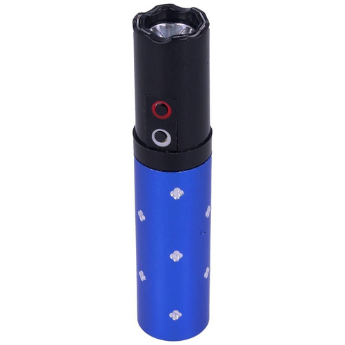 Paralyseur - Lipstick Stun Gun with Flashlight - 2 Million Volts - 120 lm - Blue - 1202-BL