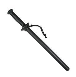 ESP - Classical Straight Police Baton with guard and leash - 25" - PBS-25/63Hs