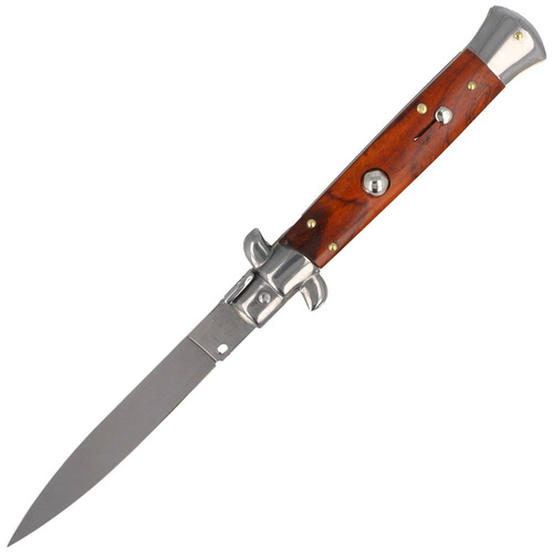 Frank Beltrame - Stiletto Cocobolo Wood 23cm Spring Knife - Brown - FB 23/83.