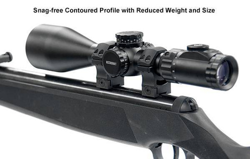 Leapers - Two Piece Mount UTG POI 30/11 - 30 mm - High - Black - RDU013022.