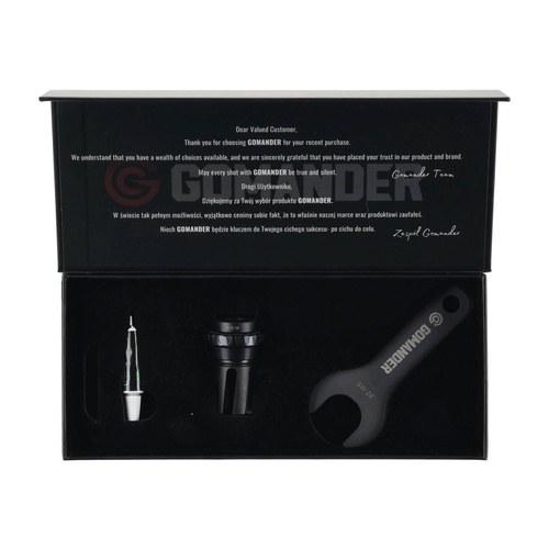 Gomander - Quadron flame compensator - 9 mm - Thread 1/2x36 TPI 9 - Black - TB0.10174_0-1