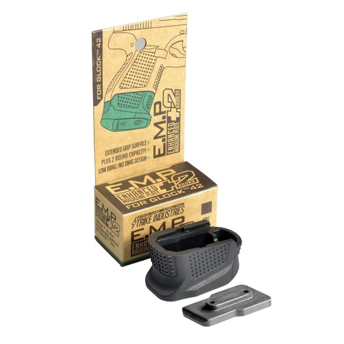 Strike Industries - Enhanced Magazine Plate for Glock 42 - SI-EMP-G42-BK