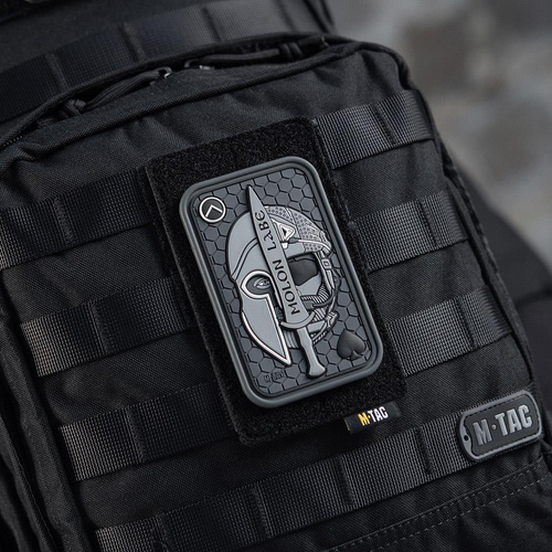 M-Tac - Morale Patch - Molon Labe Ace 3D PVC - Grey - 51127011.