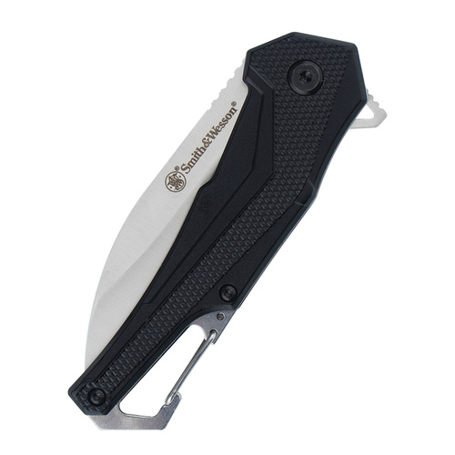 Smith&Wesson - Folding Knife Oasis Carabiner - Drop Point - Black - 1208418