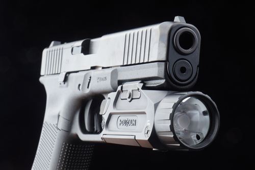 Holosun - Tactical Weapon Flashlight Plus - 20,000 cd - Green Laser - Black - P.ID Plus