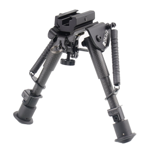 Rokstad - Carbon Fiber Spring Bipod - Non-Swivel - 155-230 mm - Harris / Picatinny - RSCFP-06
