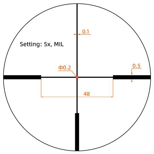 Vector Optics - LPVO Scope Forester 1-5x SFP - 30 mm - G4 Fiber - Black - SCOC-54