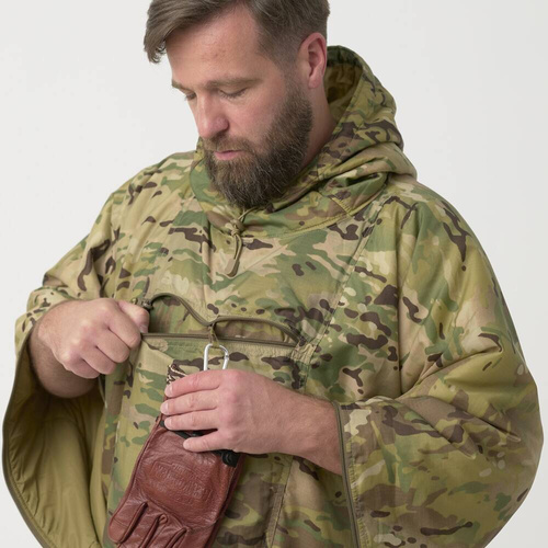 Helikon - Poncho Swagman Roll - Windpack - Climashield - MultiCam Black - PO-SMR-BL-0C