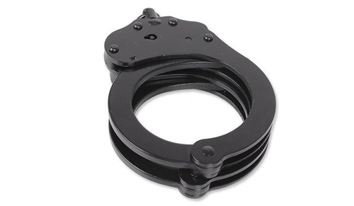 Alcyon - Steel handcuffs - Double lock - Black - 5050-B