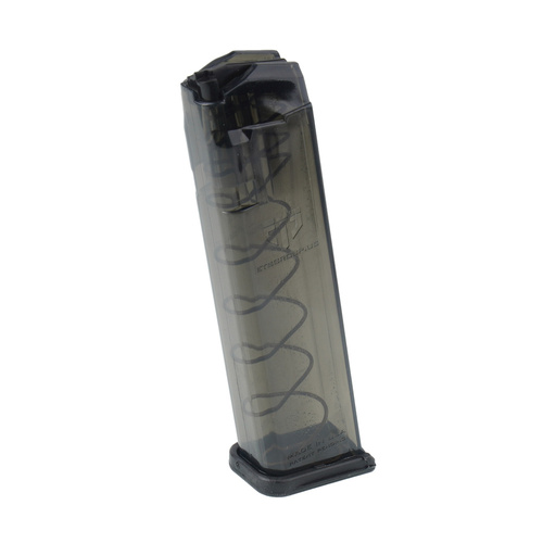 ETS - Polymer Magazine for Glock 17 / 19 / 26 / 34 - 9x19mm Para - 22 rounds - Carbon Smoke Series - SMK-GLK-9-22