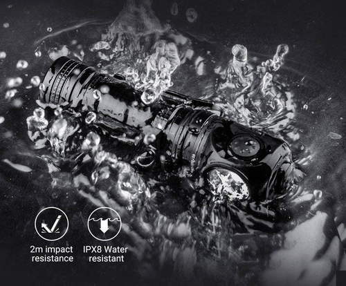 NEXTorch - P10 LED Angle Flashlight - 1400 lm - Black - P10