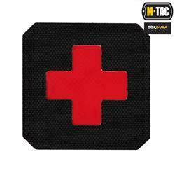 M-Tac - Medic Cross Laser Cut Patch - Cordura 500D - Red / Black - 51122233