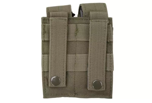 GFC Tactical - Double Pistol Magazine Pouch - MOLLE - Nylon - Olive - GFT-19-001420