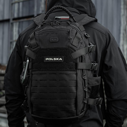 M-Tac - Patch - Poland 25х80 - Laser Cut Fluorescent - Black/White - 51004202