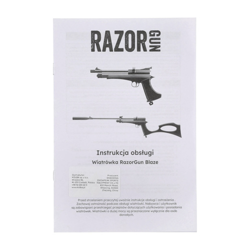RazorGun - Blaze Air Gun - 5.5 mm - CO2 - Black - CP2 5.5