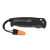 Ganzo - G7413 EDC Folding Knife with Whistle - G-Lock - Black - G7413-BK-WS
