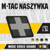 M-Tac - Medic Cross Square 3D PVC Patch - Black / Gray - 51124211