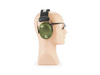 RealHunter - Set of Active PRO Hearing Protectors & Protective Glasses - Olive Green