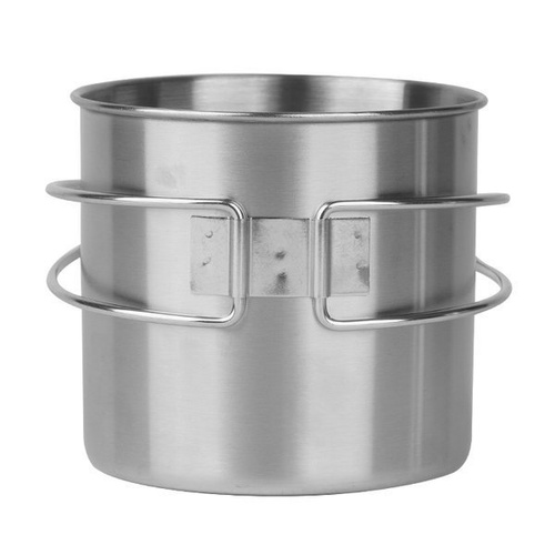 Mil-Tec - Stainless steel mug with foldable handle - 600 ml - 14602600