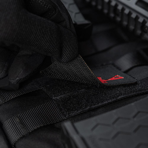 M-Tac - AR-15 223/5.56 Laser Cut Patch - Black/Red - 51111233