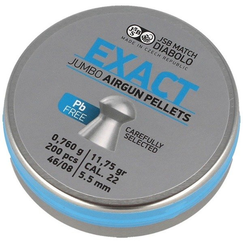 JSB - Diabolo Jumbo Exact Lead Free - .22 / 5.5 mm - 200 pcs - 1006-02-200