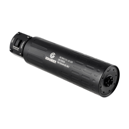 Gomander - Tactinox QD L gun suppressor - 5.56 mm - M26x1.5 thread - Black - TB0.9650