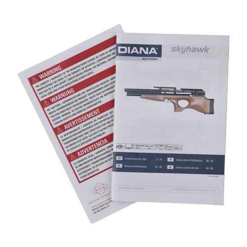 Diana - Air Rifle PCP Skyhawk gen.2 - 5.5 mm - Black/Brown - 1810403