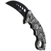 Herbertz Solingen - Karambit Folding Knife Skulls Design - AISI 420 - 572413
