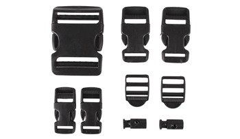 101 Inc. - Buckle Set - Black - 9 pcs