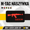 M-Tac - AKM 7.62x39 Laser Cut Patch - Black/Red - 51110233